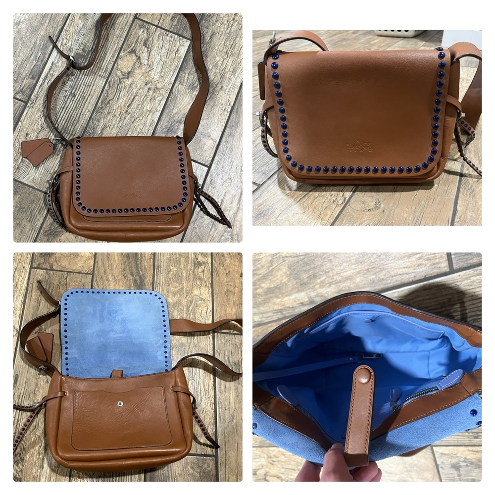 Coach Leather Rivets Dakota
